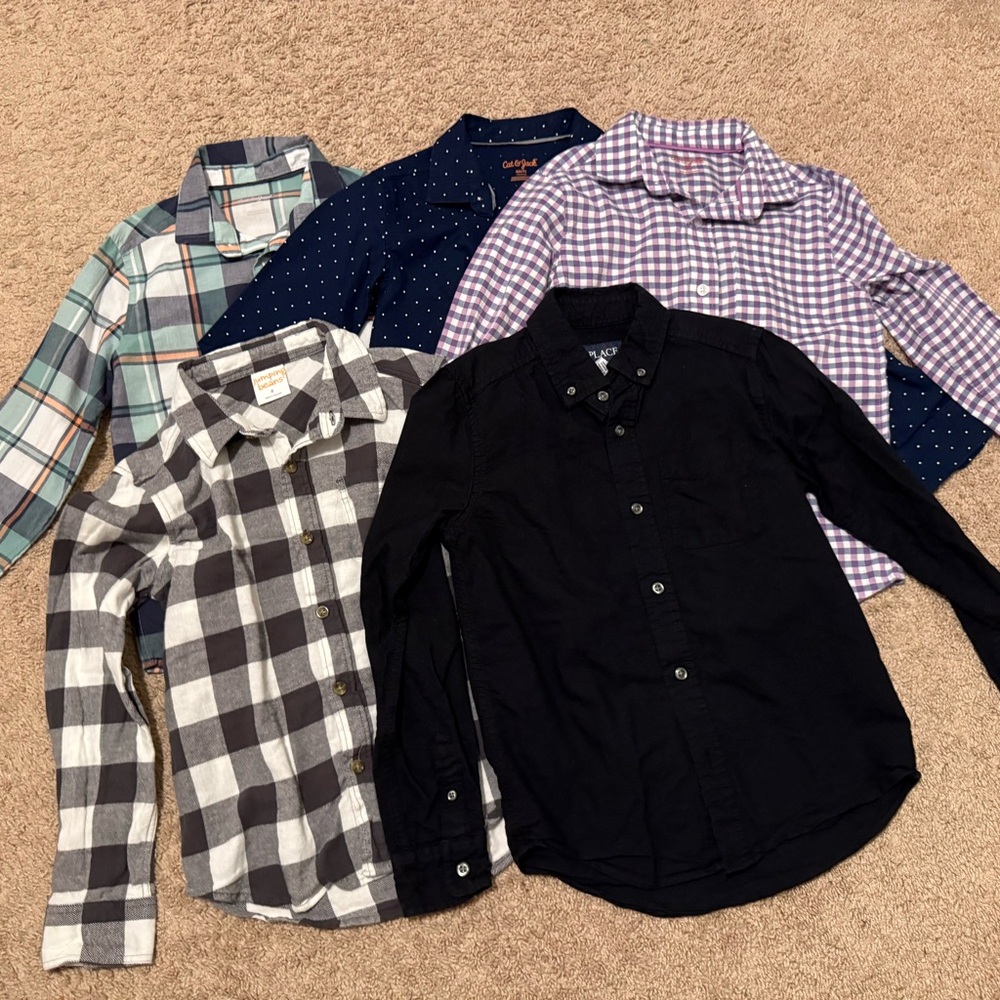 Assorted Long Sleeve Button-Up Shirts